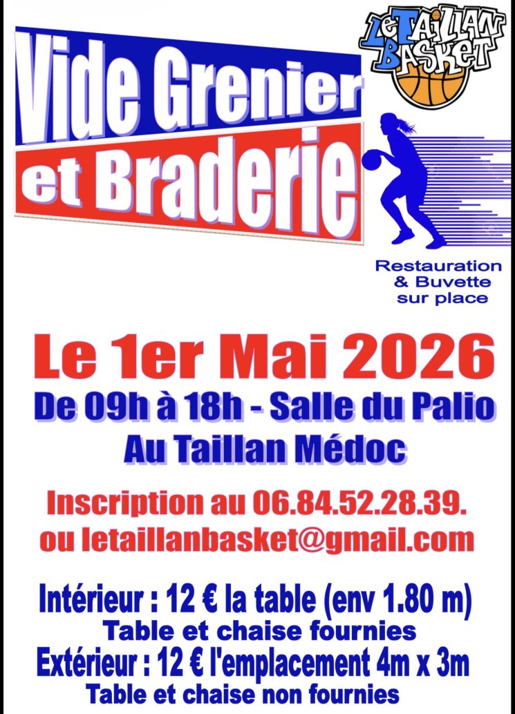 Vide grenier du 1er mai du Taillan !!!